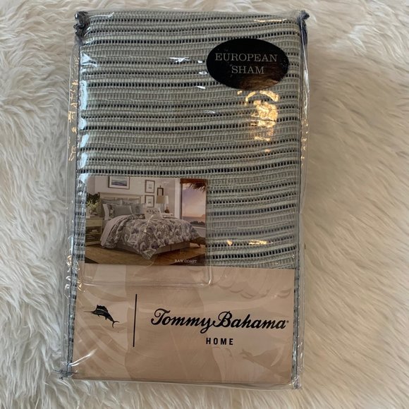 Tommy Bahama Home Raw Coast Cotton European Shams Bedding 2pc - Picture 2 of 8